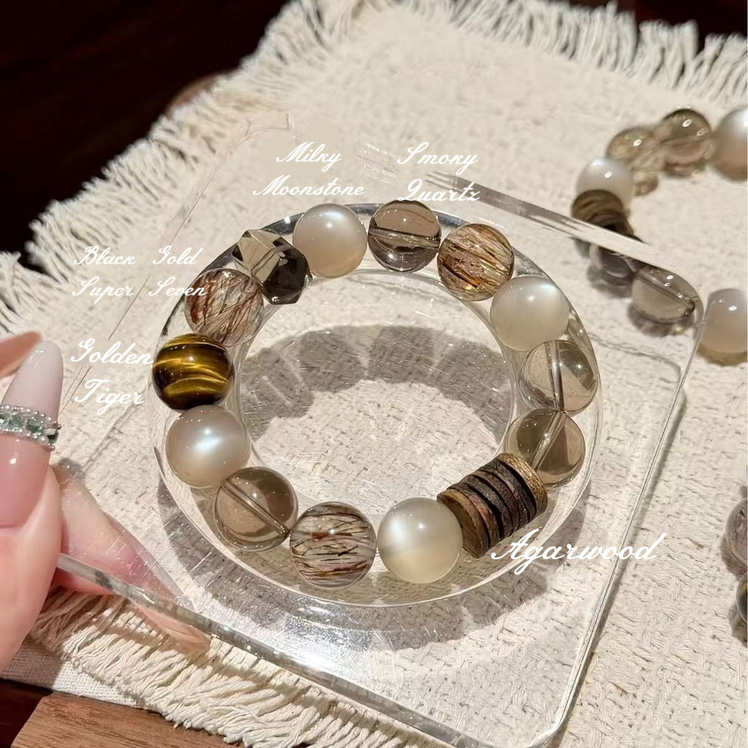 Agarwood Moon Glow Bracelet