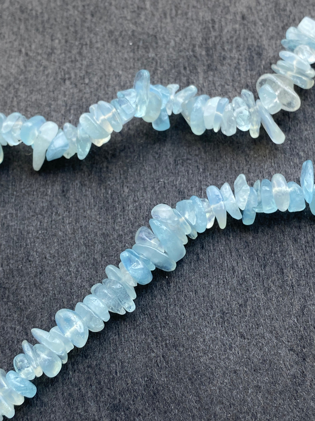 7 - Natural Light Blue Irregular Chip Loose Beads