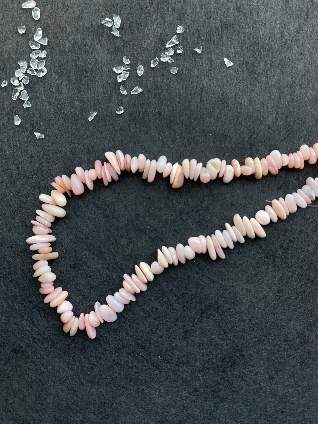 8 - Natural Light Pink Irregular Chip Loose Beads