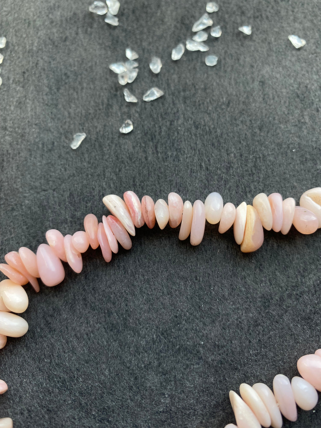 8 - Natural Light Pink Irregular Chip Loose Beads