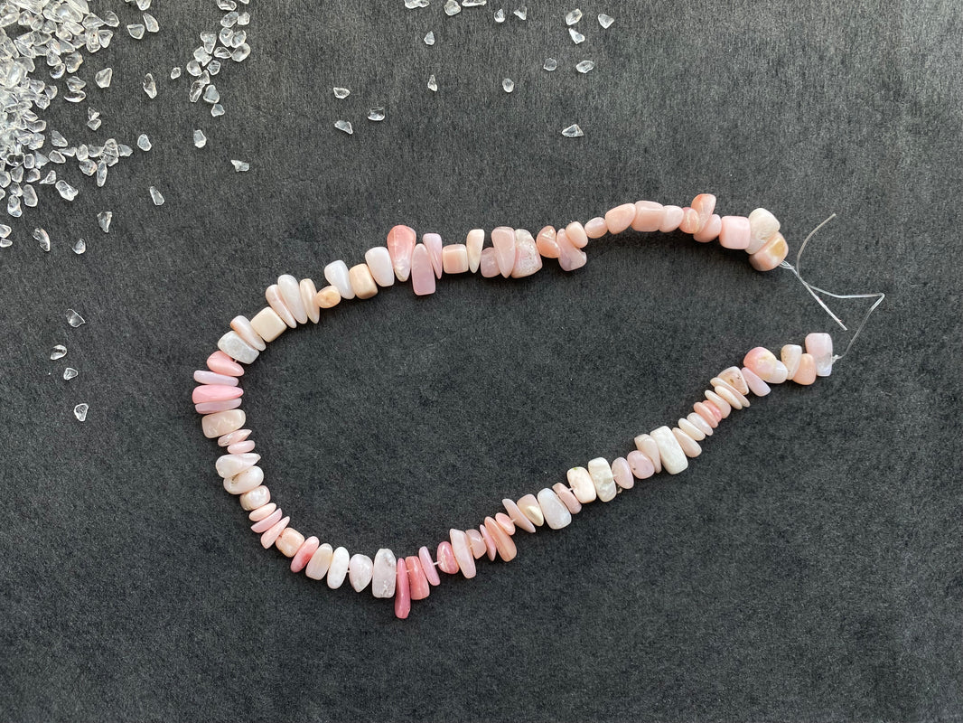 9 - Natural Pink Tone Irregular Chip Loose Beads