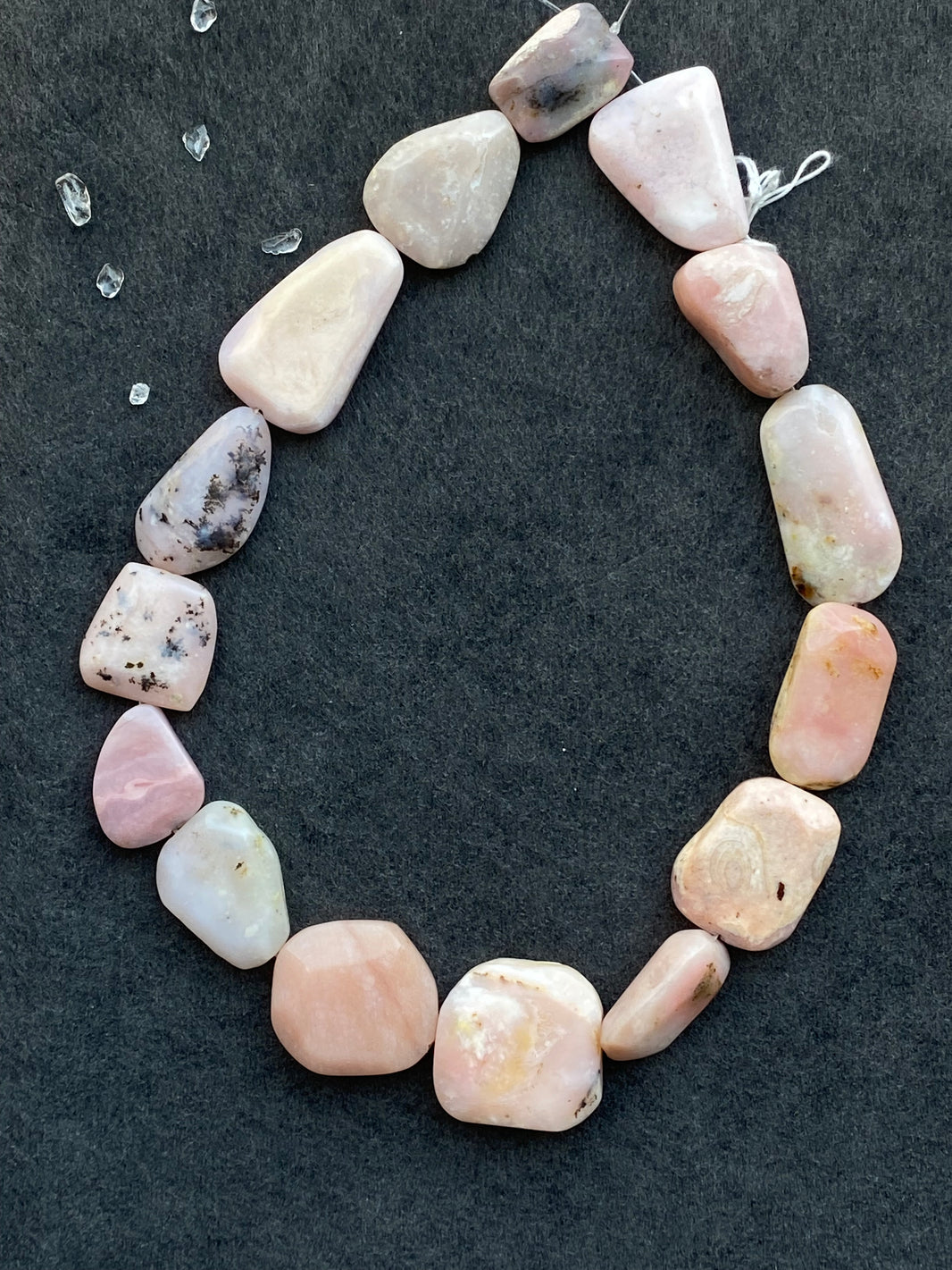 14 - Natural Light Pink Irregular Rough Loose Beads