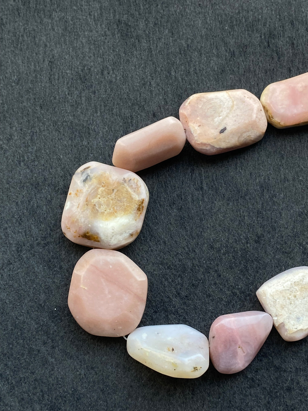 14 - Natural Light Pink Irregular Rough Loose Beads