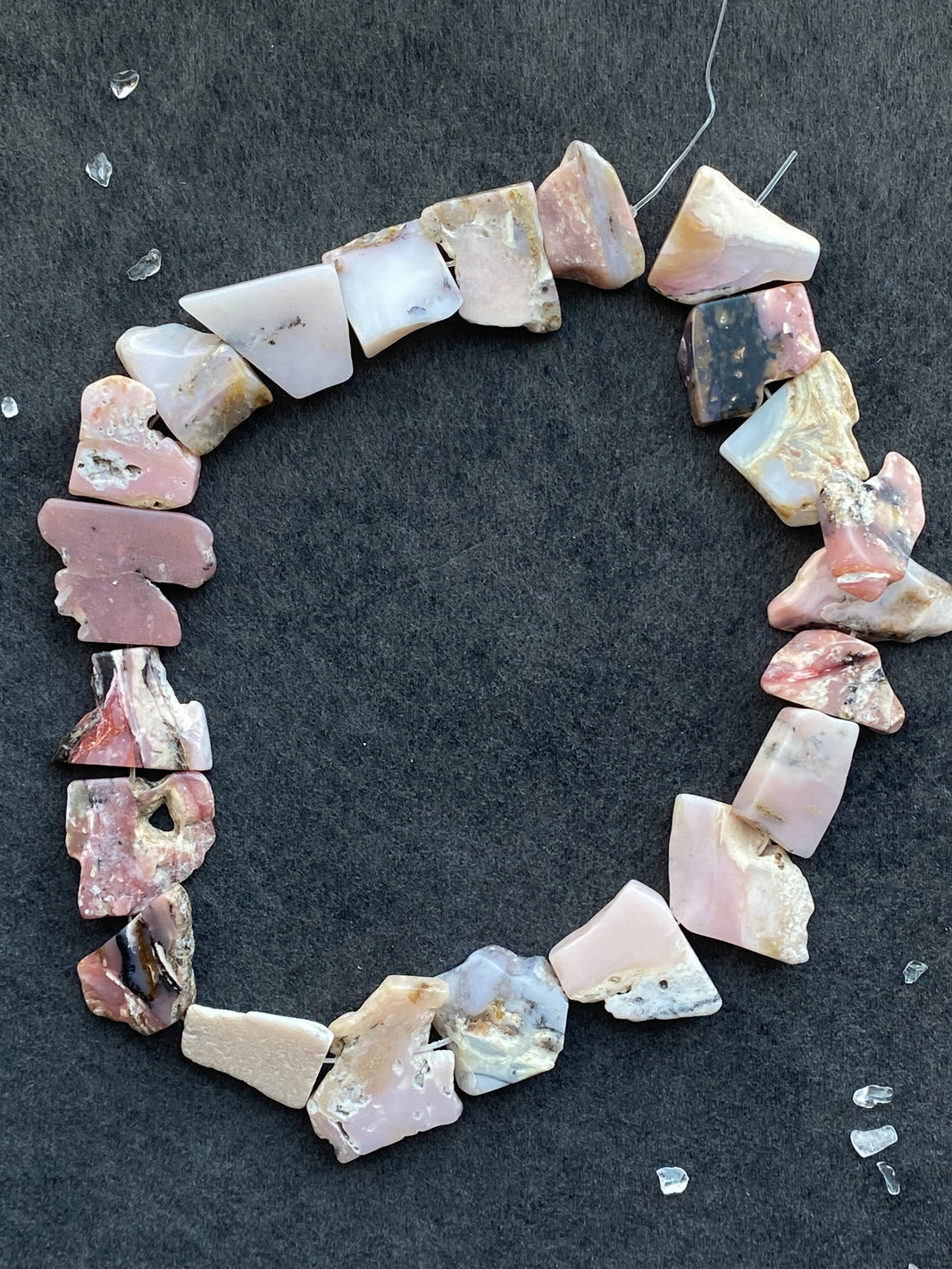 15 - Natural Pink Mixed Irregular Chip Loose Beads