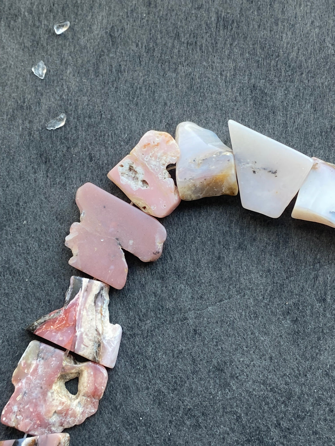 15 - Natural Pink Mixed Irregular Chip Loose Beads