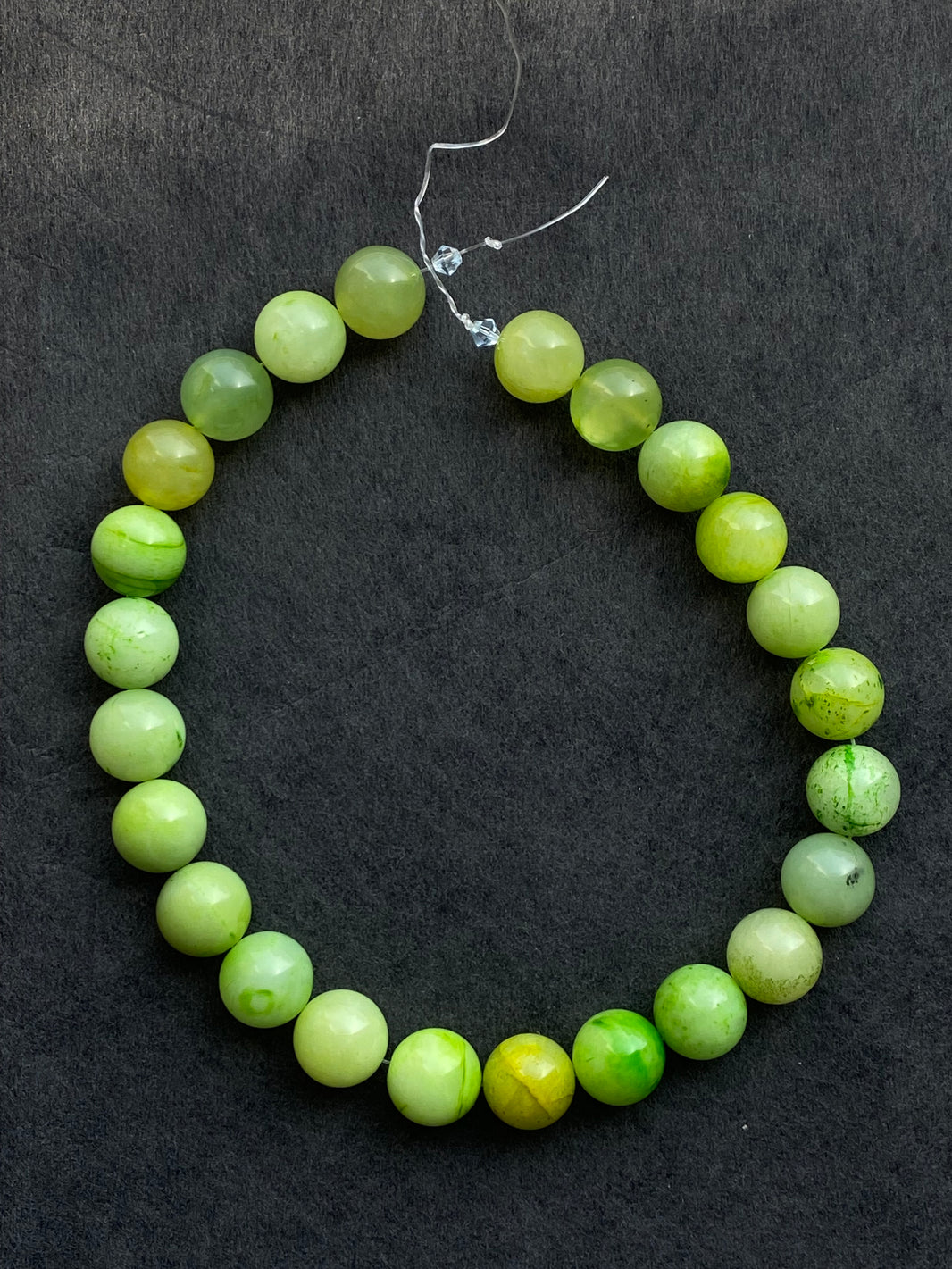 1 - Lime Green Xiuyu Jade Loose Beads