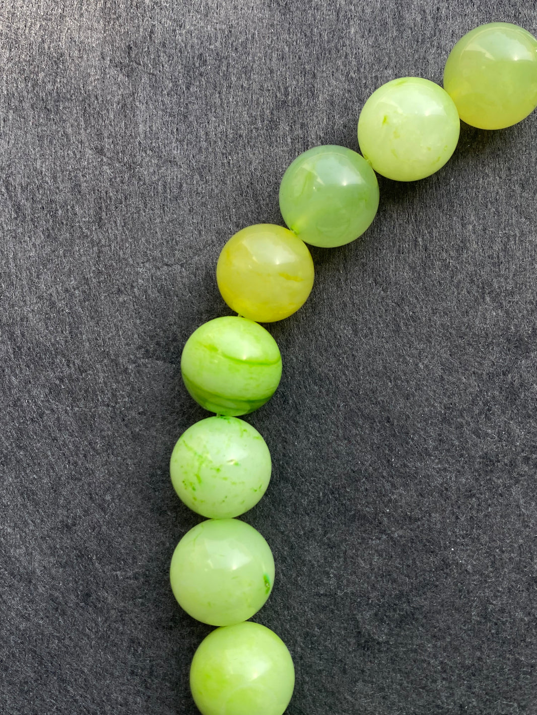 1 - Lime Green Xiuyu Jade Loose Beads